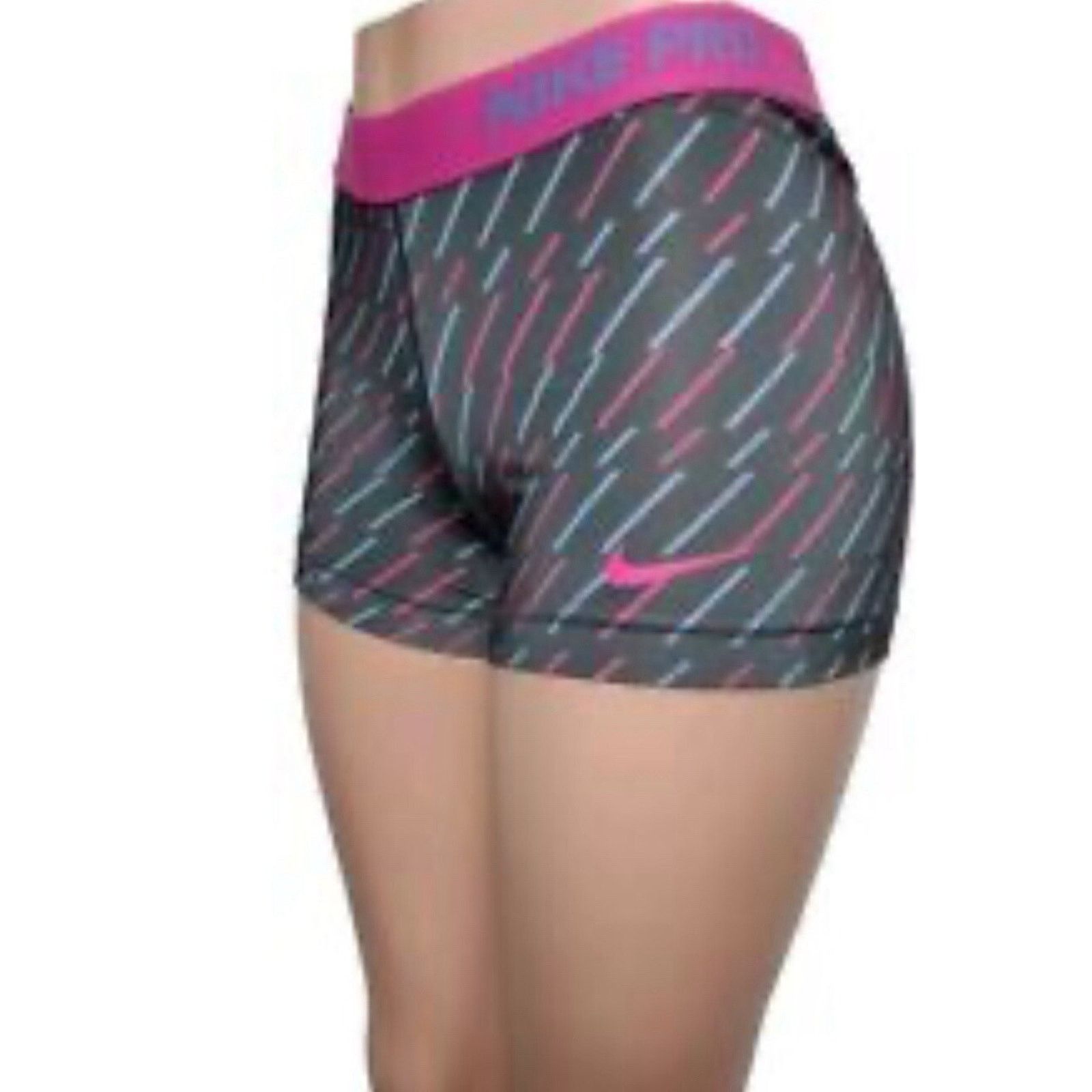 Nike Nike Pro Women Geometric Compression Short Size XL A000506 Size 32" / US 10 / IT 46 - 1 Thumbnail