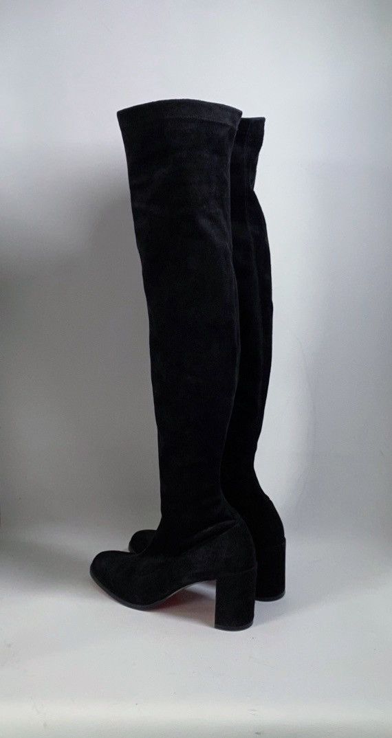 Christian Louboutin Christian Louboutin Stretchadoxa Botta Alta Suede Boots 37 Size US 7 / IT 37 - 9 Thumbnail