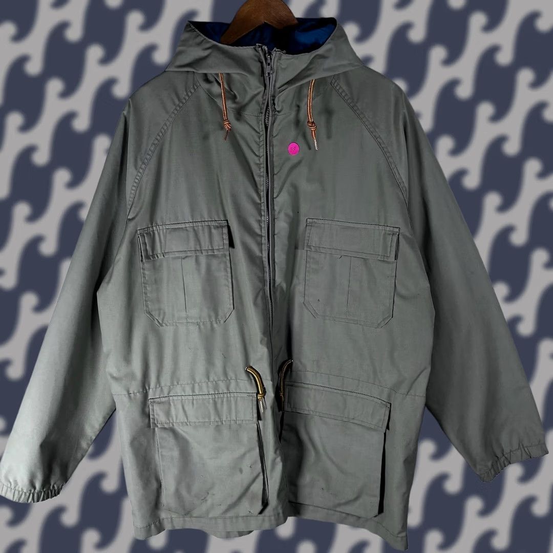 London Fog Vintage London Fog Field Utility Hiking Jacket Men XL Sage Green Rain Coat Size US XL / EU 56 / 4 - 1 Thumbnail