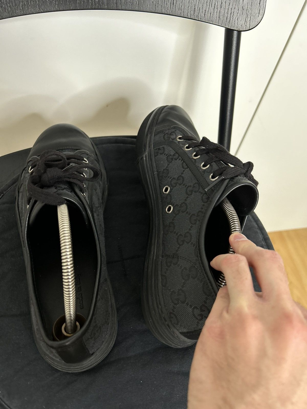 Gucci Gucci GG Canvas Low 'Black' Size US 8 / EU 41 - 7 Thumbnail