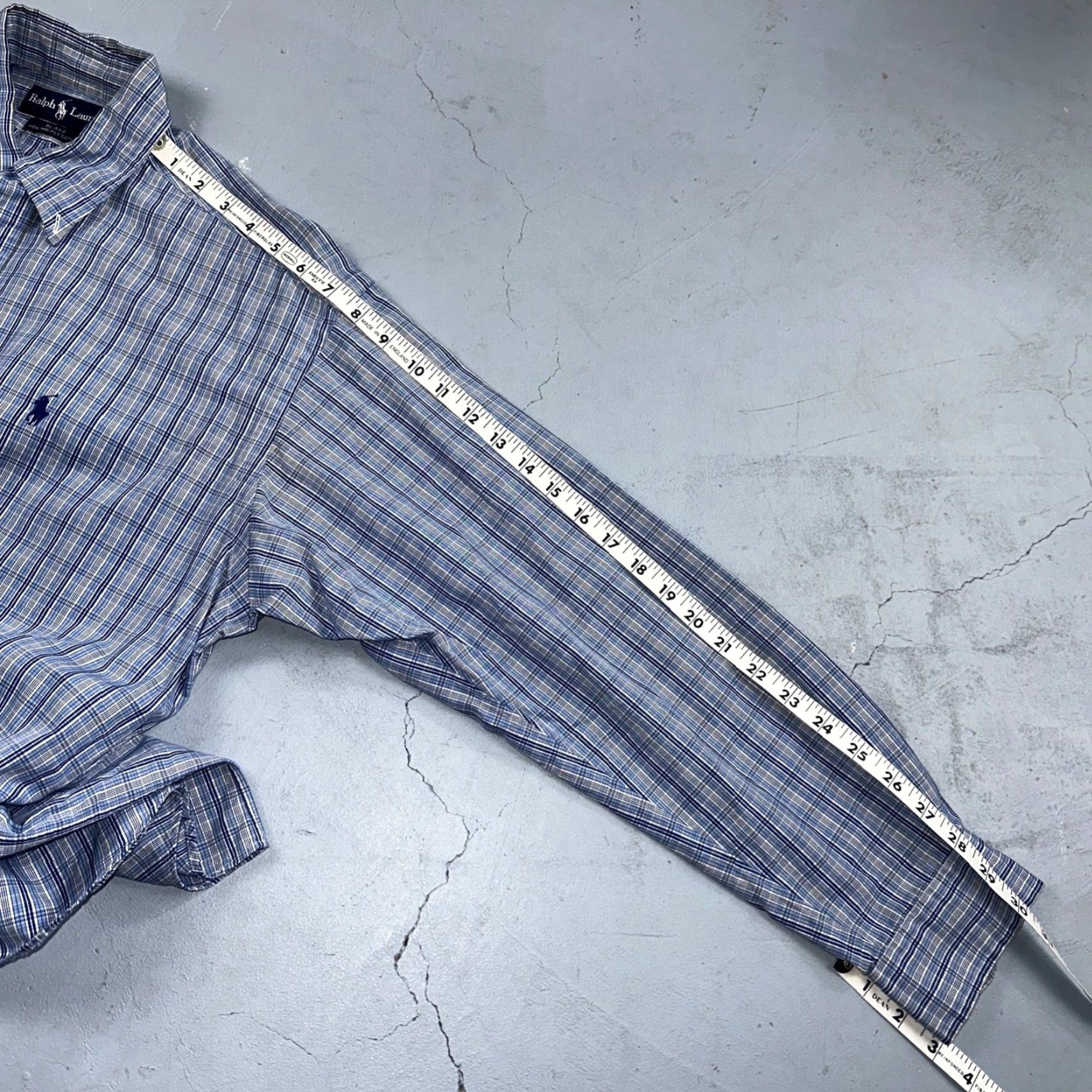 Polo Ralph Lauren Ralph Lauren Polo Button-Down Shirt Men M Blue Plaid VTG Blake Two-Ply Size US M / EU 48-50 / 2 - 7 Thumbnail