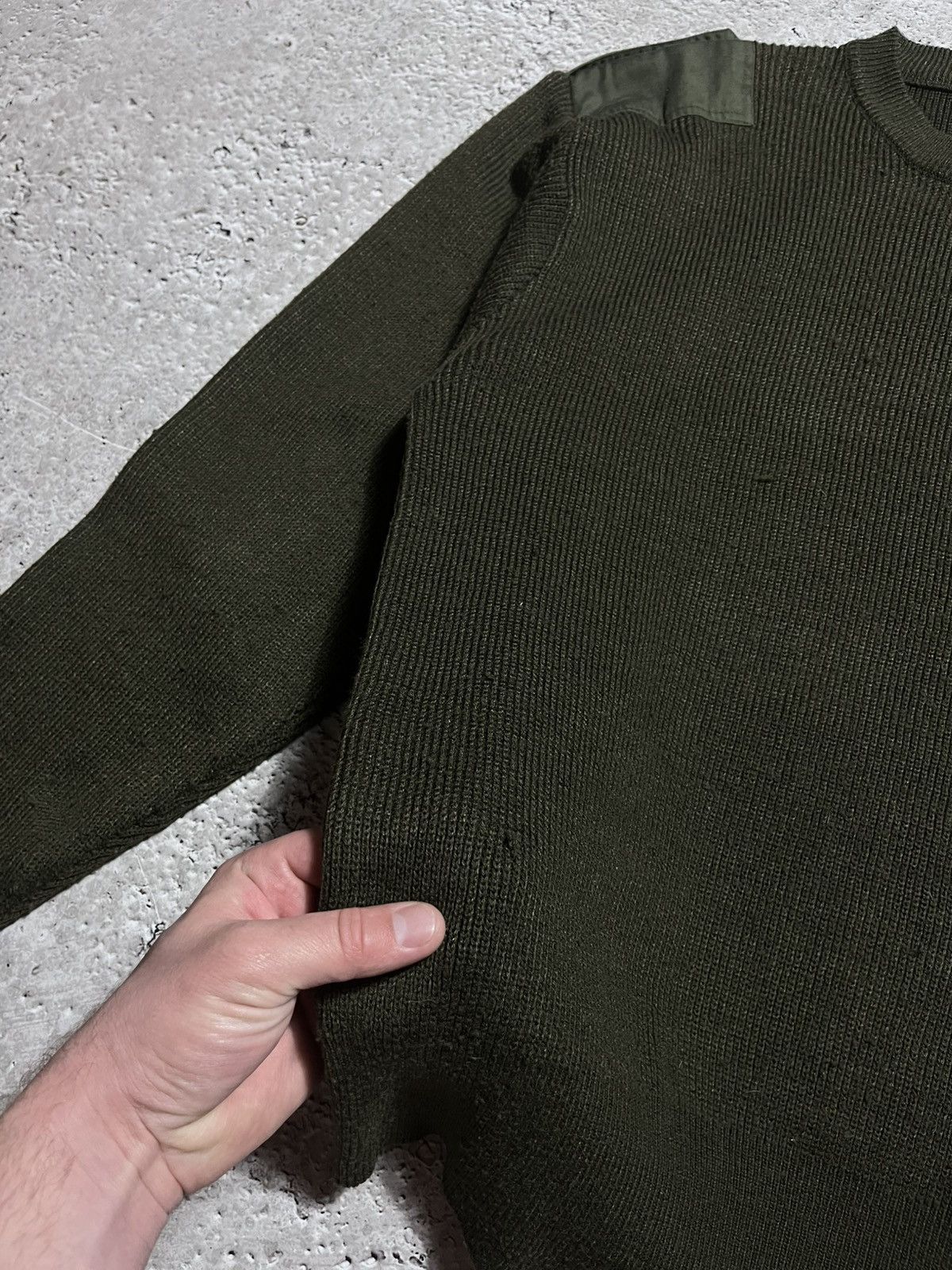 Other US Army Olive Green Wool Military Sweater Shoulder Patches Size US XXL / EU 58 / 5 - 5 Thumbnail