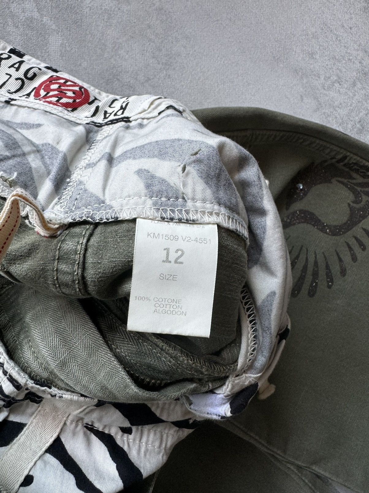 Japanese Brand Rag Restyle Fatigue Pants Double Waist REGRESTYLE Size 26" / US 2 / IT 38 - 9 Thumbnail
