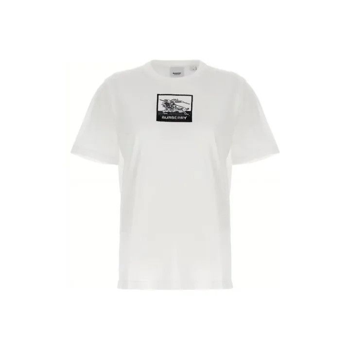 Burberry Burberry Logo Print Round Neck Short Sleeve T-Shirt 0079 Size XS / US 0-2 / IT 36-38 - 1 Thumbnail