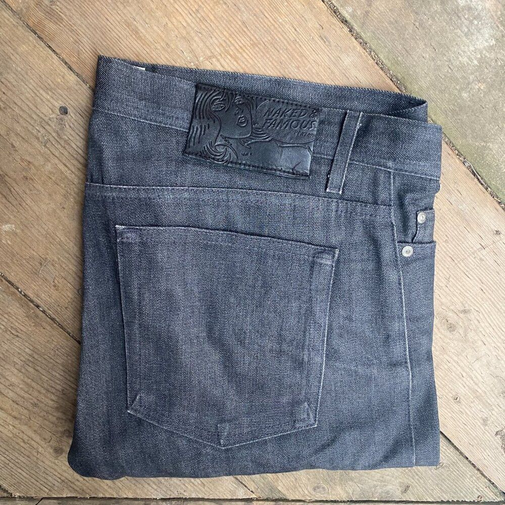 Naked & Famous × Vintage Naked & Famous Japanese Selvedge Jeans Size 38 Gray Size US 38 / EU 54 - 5 Thumbnail