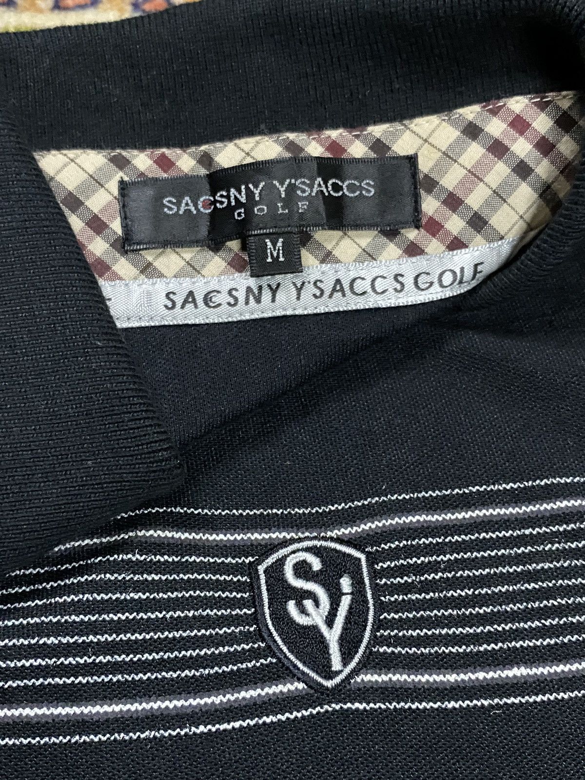 Yohji Yamamoto Sacsny Y’saccs Yohji Yamamoto Black Stripe Polo shirt Size US M / EU 48-50 / 2 - 3 Thumbnail