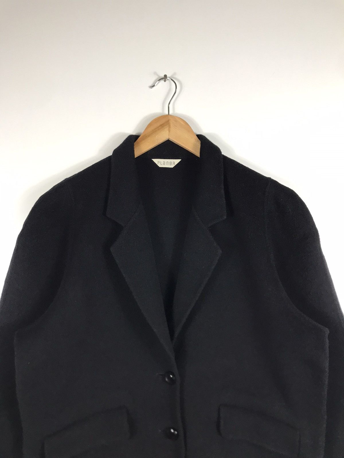 Handmade × Japanese Brand 🔥Vintage Planer Wool HandMade Button Baggy Coat Jacket Size L / US 10 / IT 46 - 4 Thumbnail