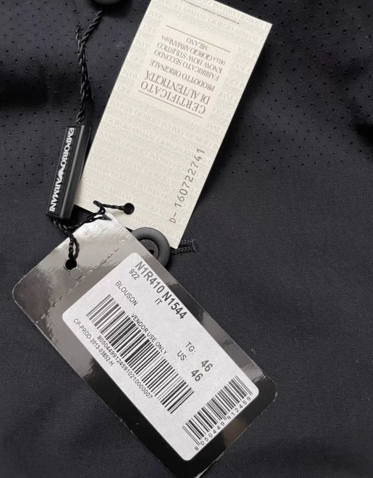 Emporio Armani Emporio Armani Men’s Jacket Size US S / EU 44-46 / 1 - 3 Thumbnail