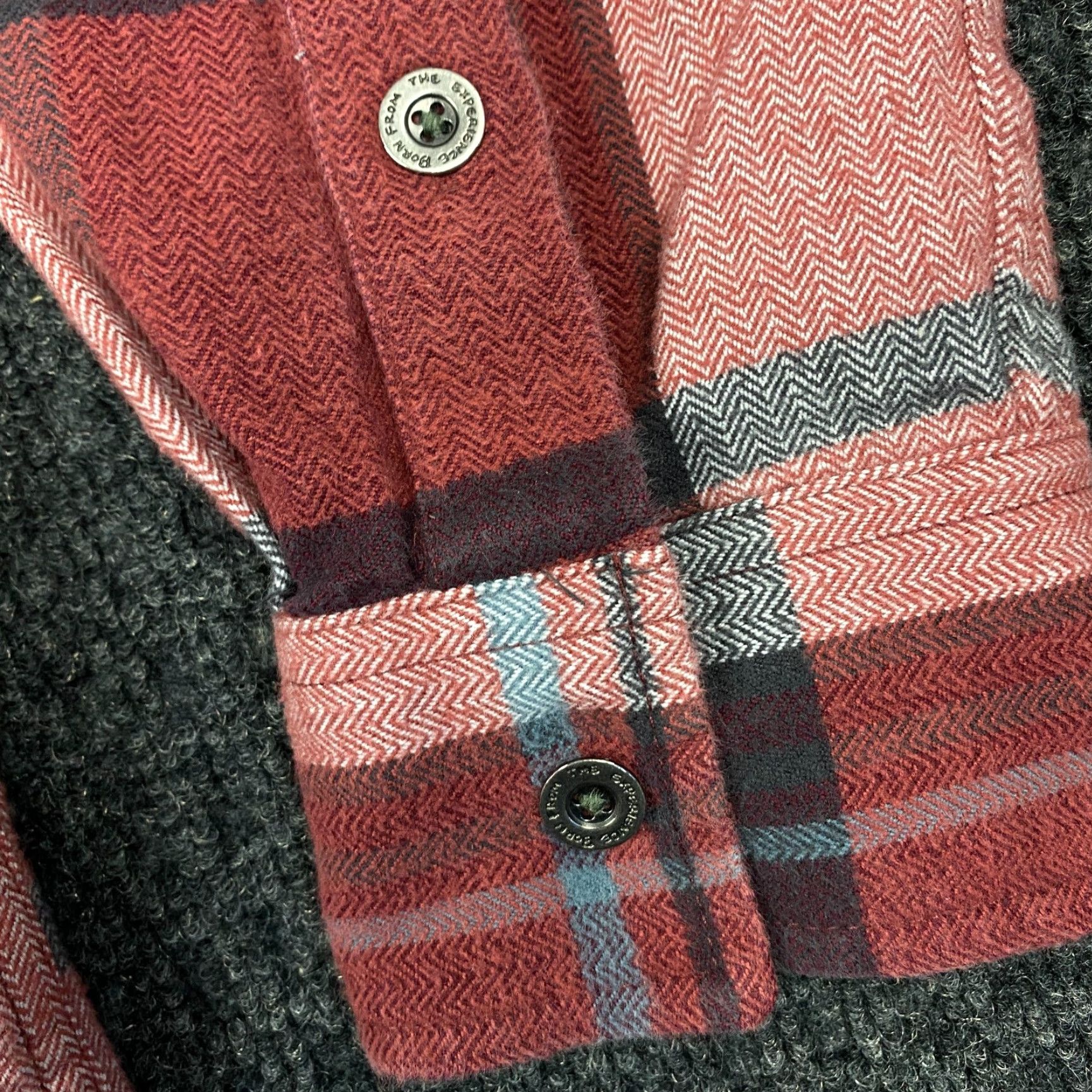 Prana VINTAGE prAna Shirt Plaid Flannel Button-Up Red L Large Collared Heavy Outdoor Mens Size US L / EU 52-54 / 3 - 3 Thumbnail