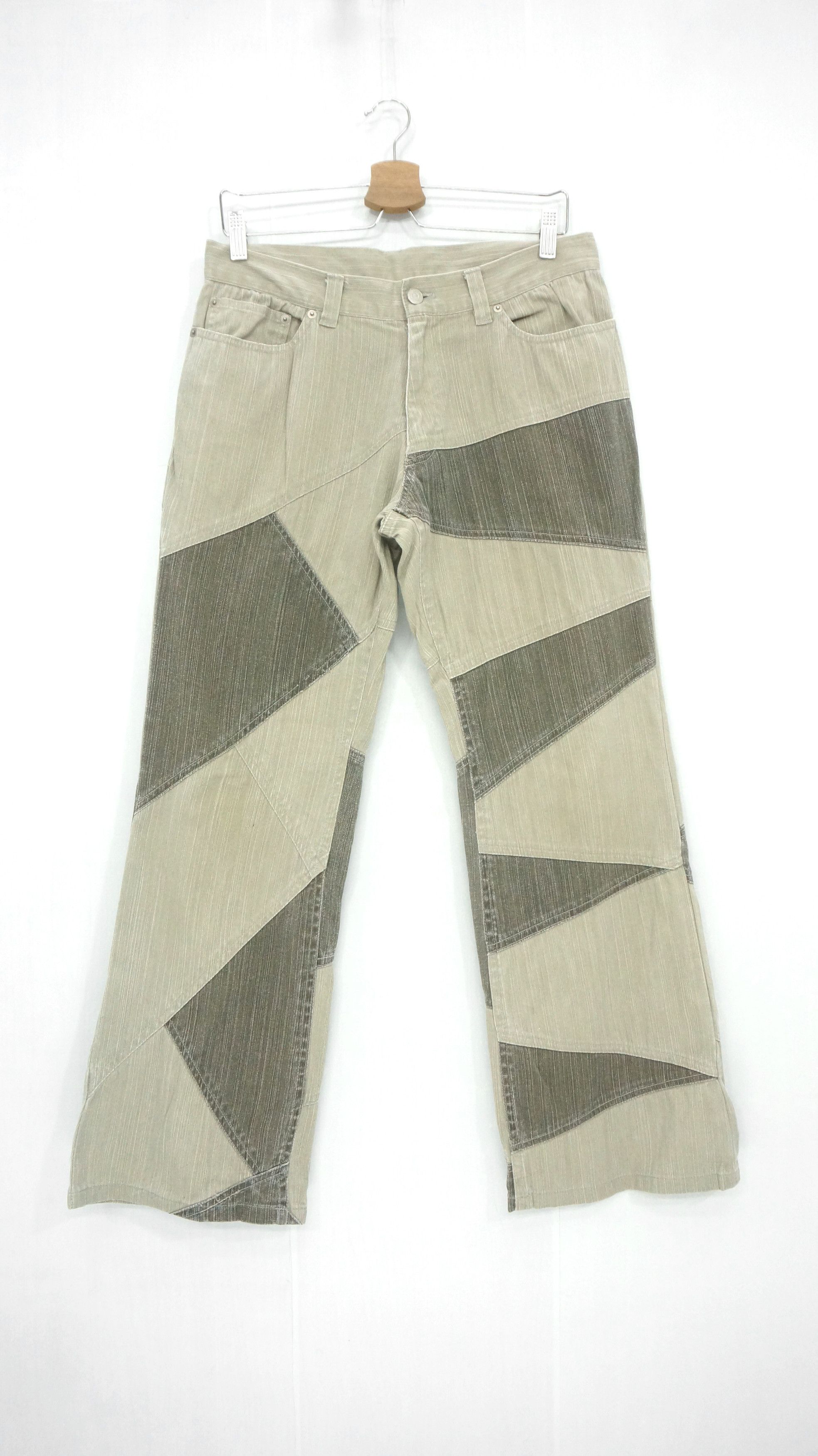 Japanese Brand Fyee 🔥 Vintage MODERN LOVERS Patchwork Flared Denim Size US 31 - 2 Thumbnail