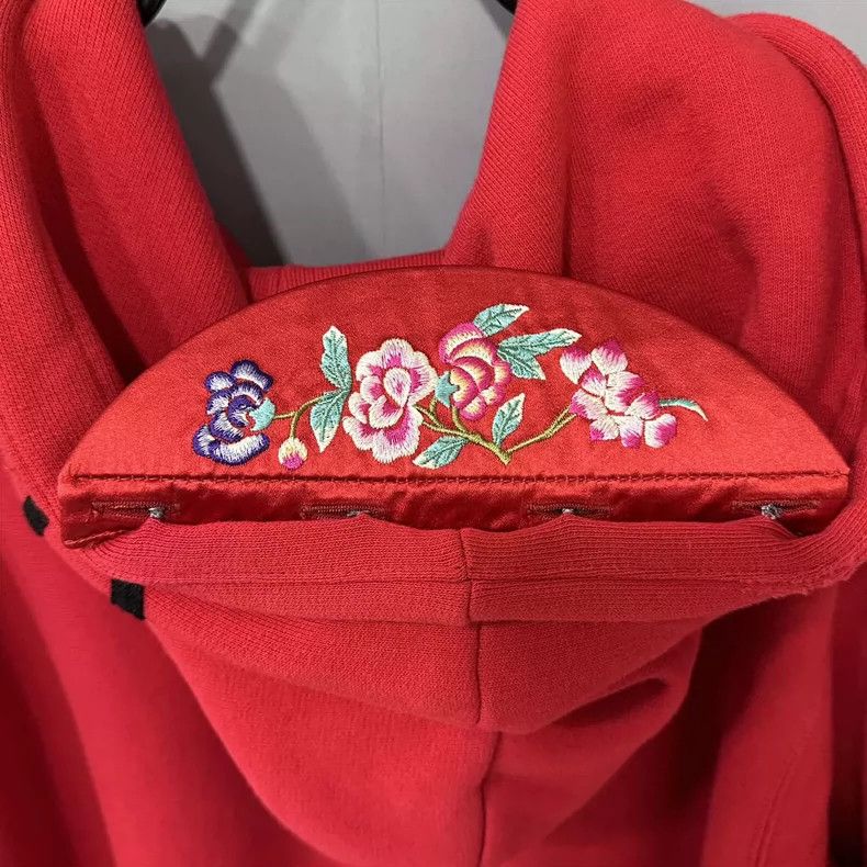 Gucci Gucci Embroidered floral tie hoodie 2503-Nextarrow Size US L / EU 52-54 / 3 - 6 Thumbnail