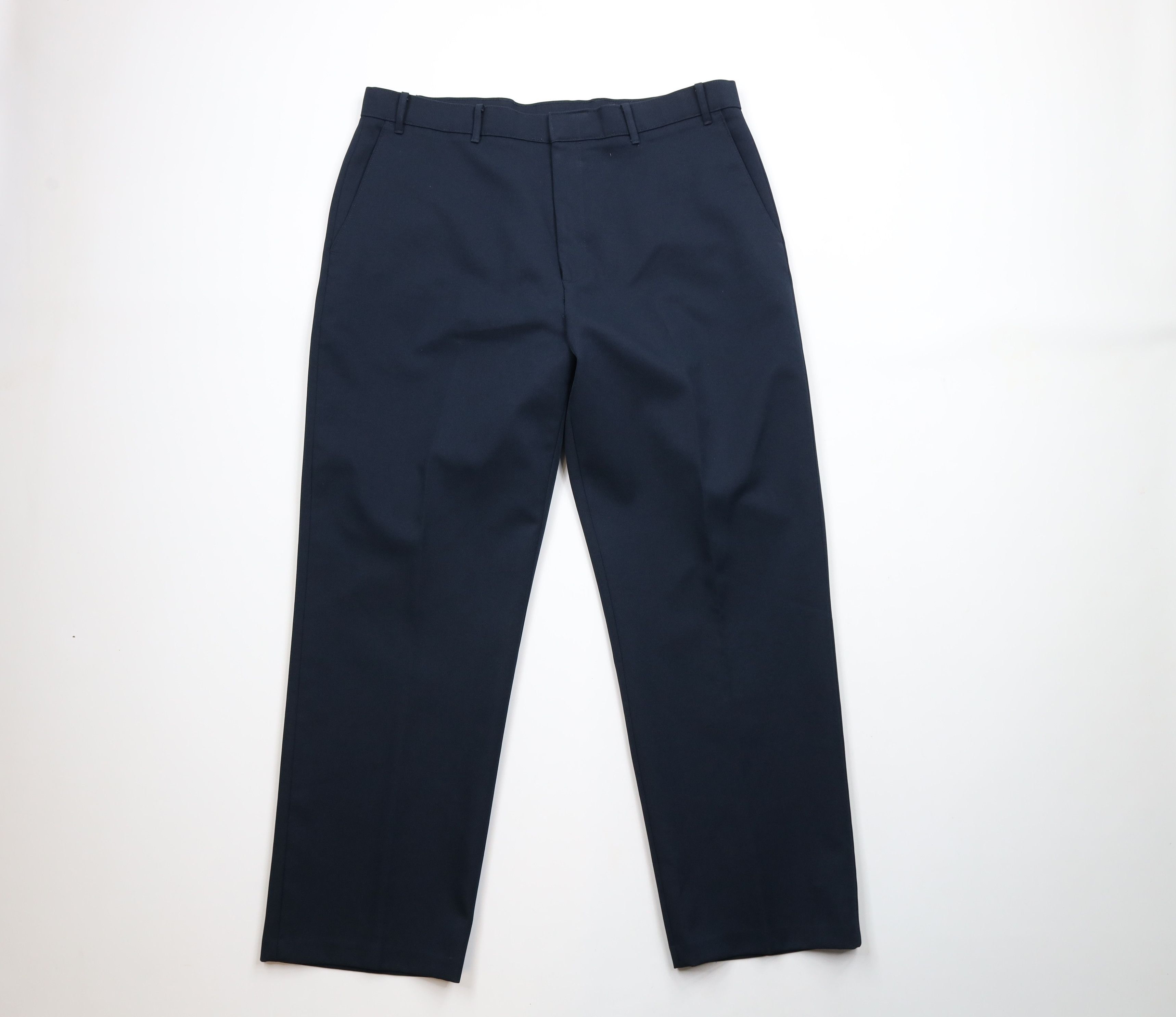 Levi's × Vintage Vintage 90s Levis Knit Wide Leg Chino Pants Navy Blue Size US 38 / EU 54 - 1 Thumbnail