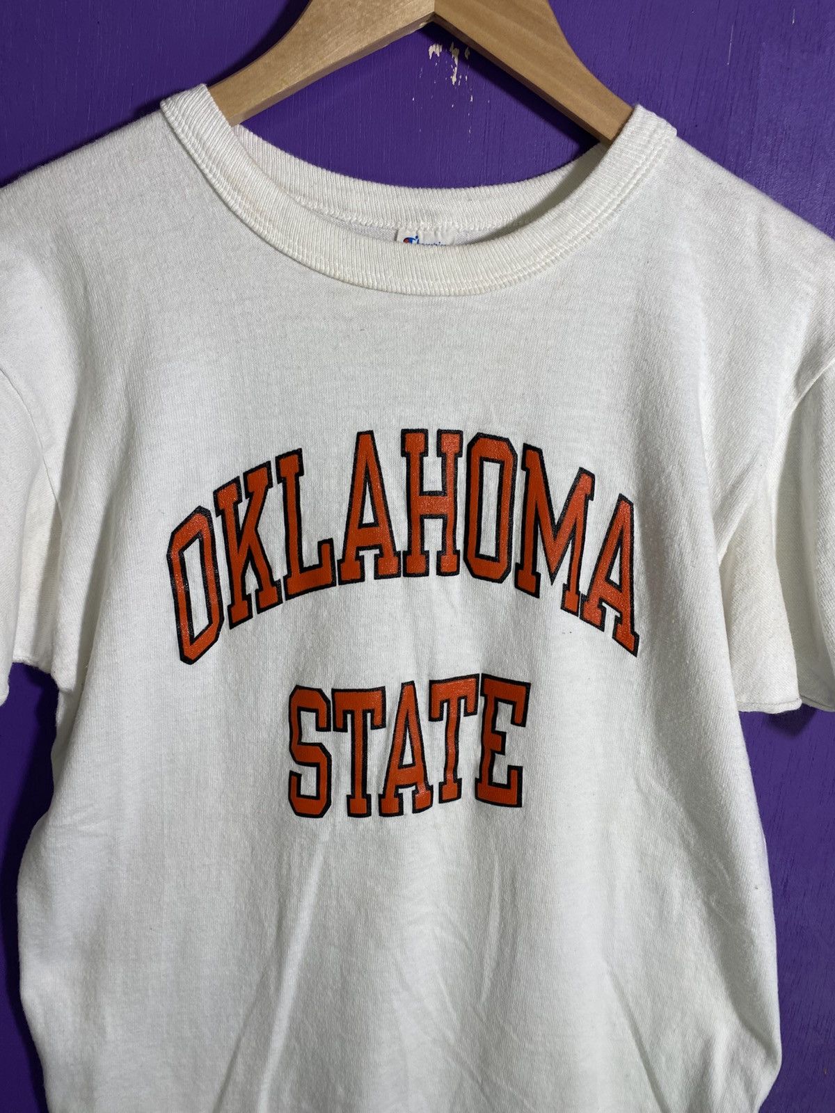 Champion × Vintage Vintage 80s Champion Oklahoma state t-shirt Size US M / EU 48-50 / 2 - 3 Thumbnail