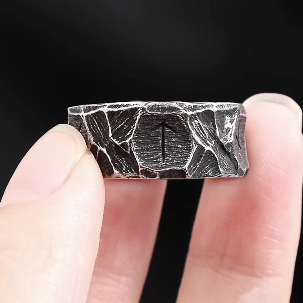 Jewelry Creative Runes Ring Simple Jewelry Size ONE SIZE - 6 Thumbnail