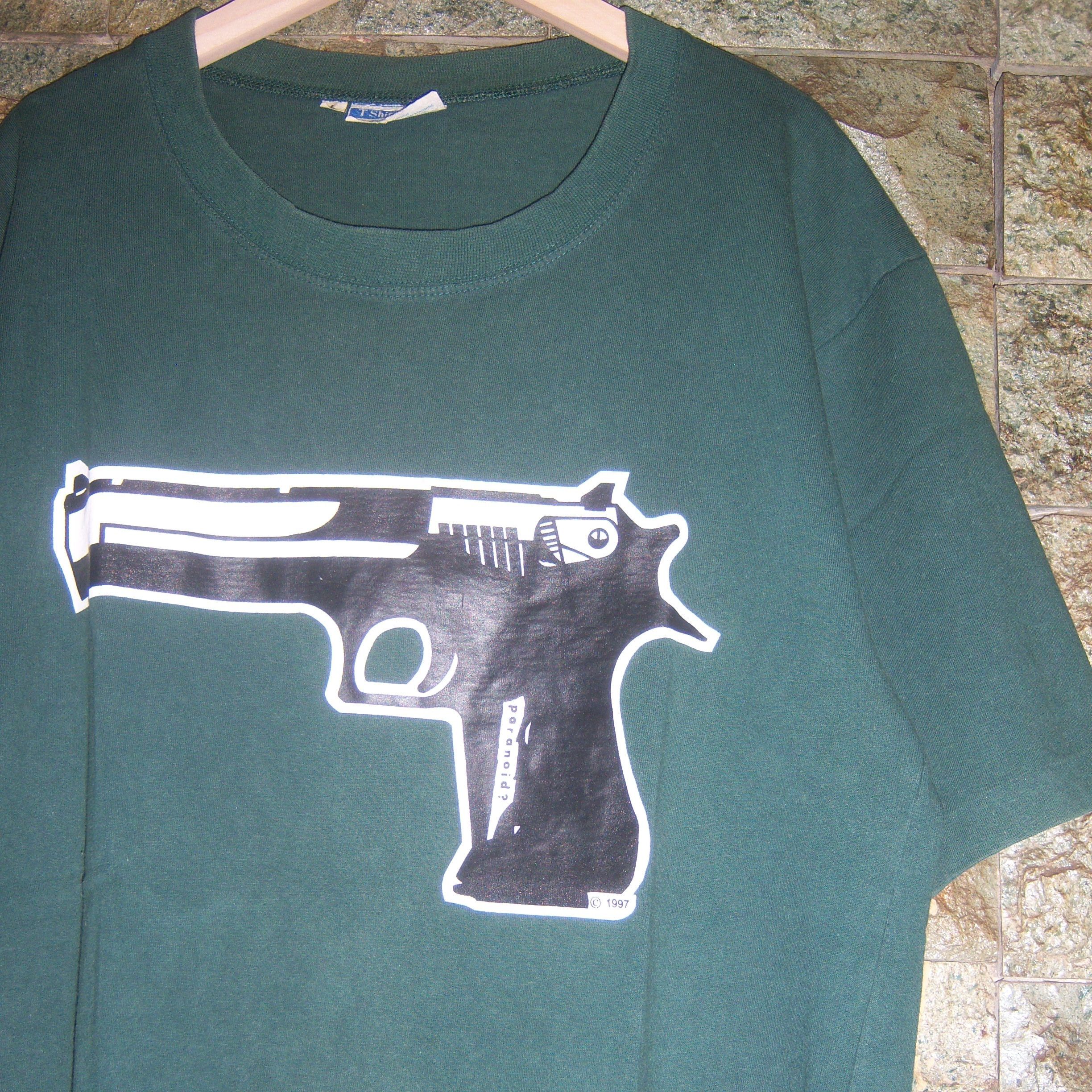 Vintage 1997 Paranoid? T shirt Size US L / EU 52-54 / 3 - 6 Thumbnail