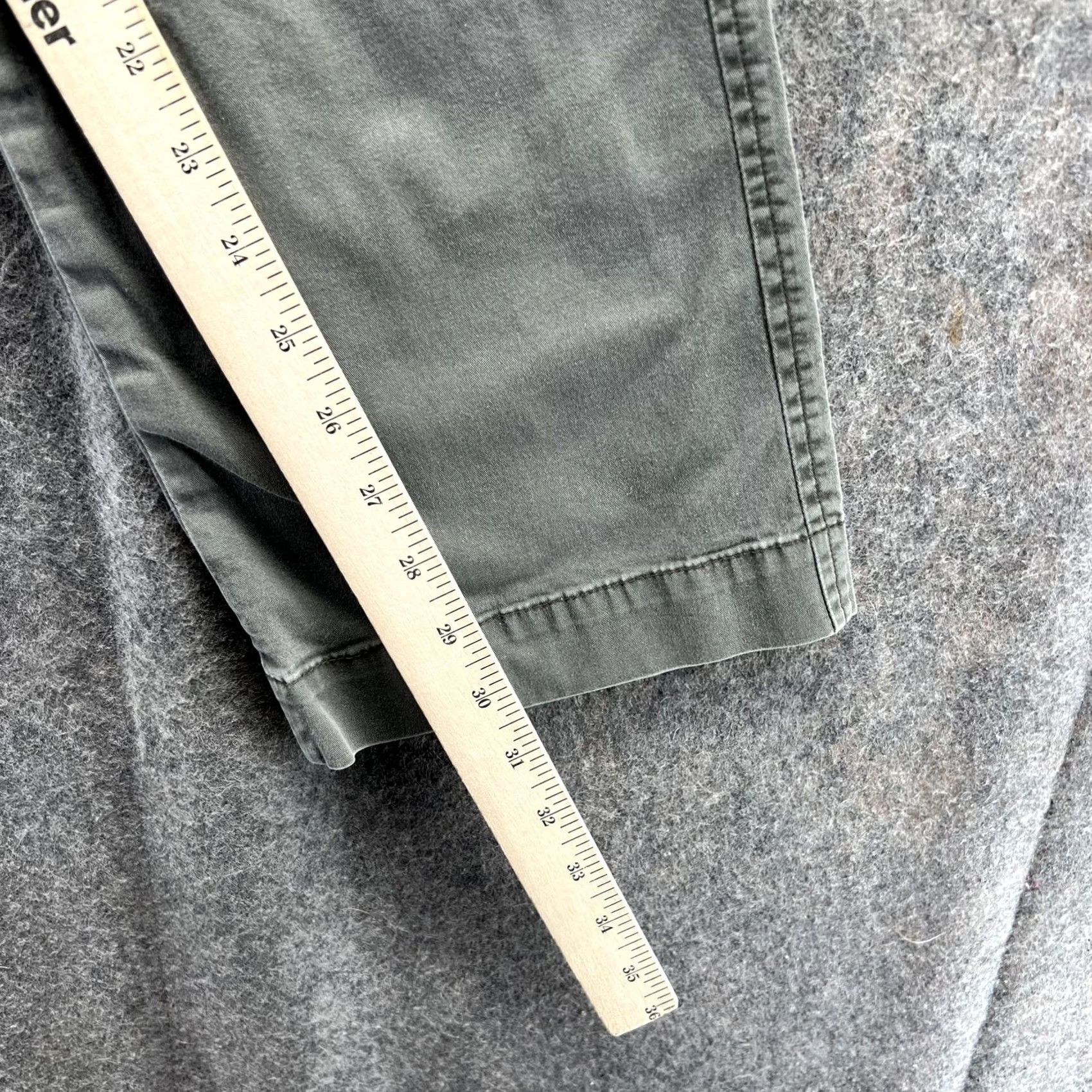 Vince Vince Pants Womens 2 Gray Cotton Stretch Chino Straight Leg Casual Size 26" / US 2 / IT 38 - 4 Thumbnail