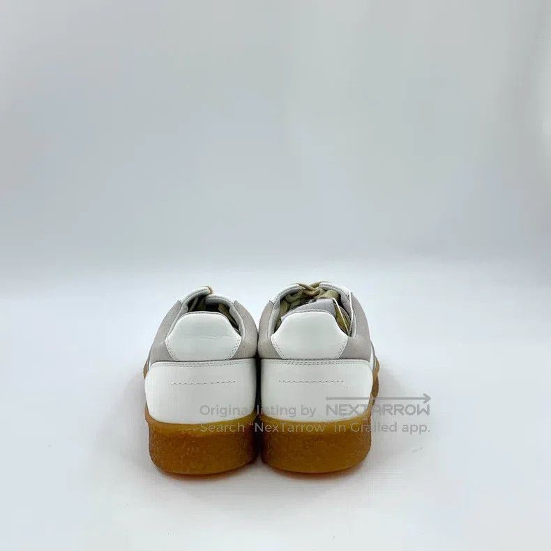 Maison Margiela Maison Margiela White leather-lacing casual flat sneakers Size US 7.5 / IT 37.5 - 4 Thumbnail