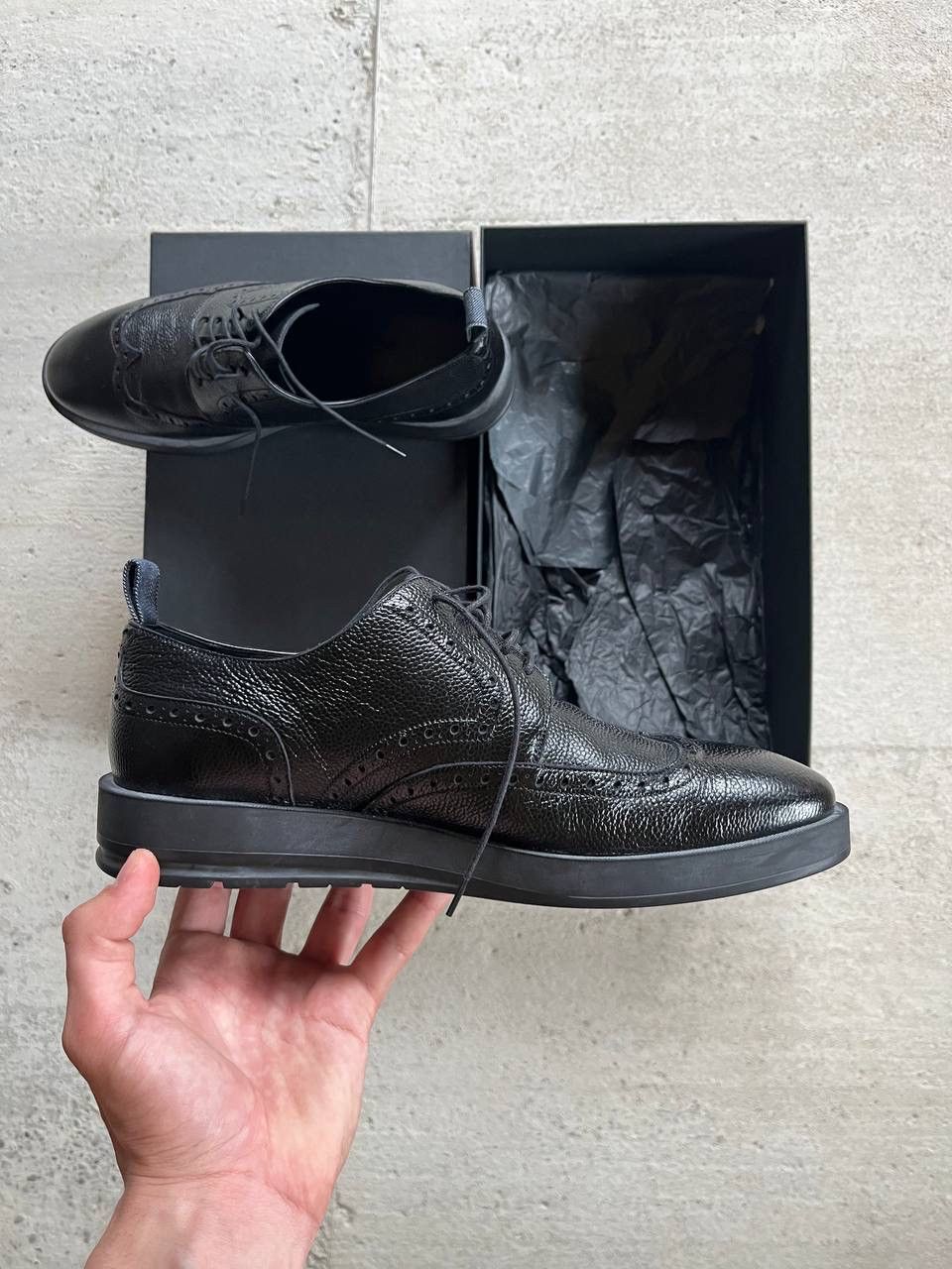 Dior Dior Homme FW13 Derby Grained Calfskin / Denim Size US 8.5 / EU 41-42 - 5 Thumbnail