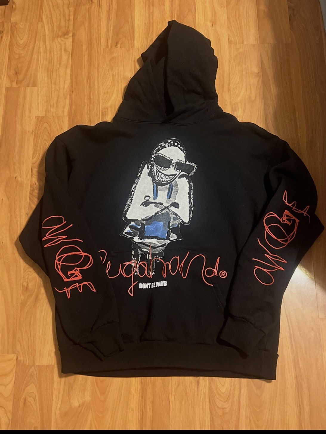 A$AP rocky dont be dumb rugahand hoodie