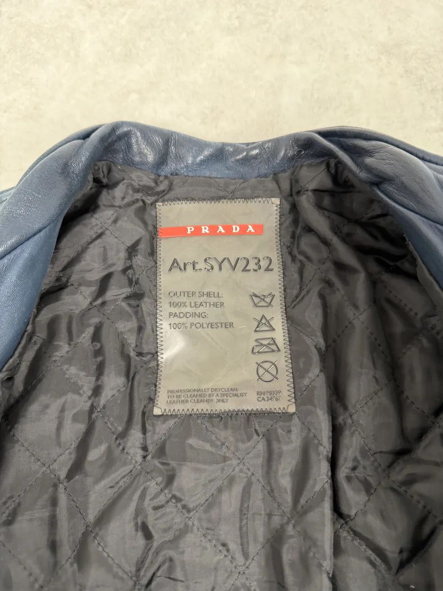 Prada AW2008 Prada Navy Biker Leather Jacket Size US M / EU 48-50 / 2 - 9 Thumbnail