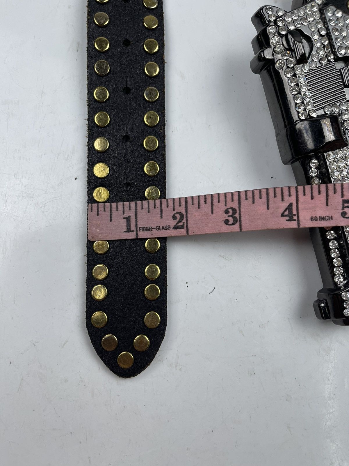 Seditionaries super rare big gun buckle studded leather belt tc51 Size 40 - 11 Thumbnail