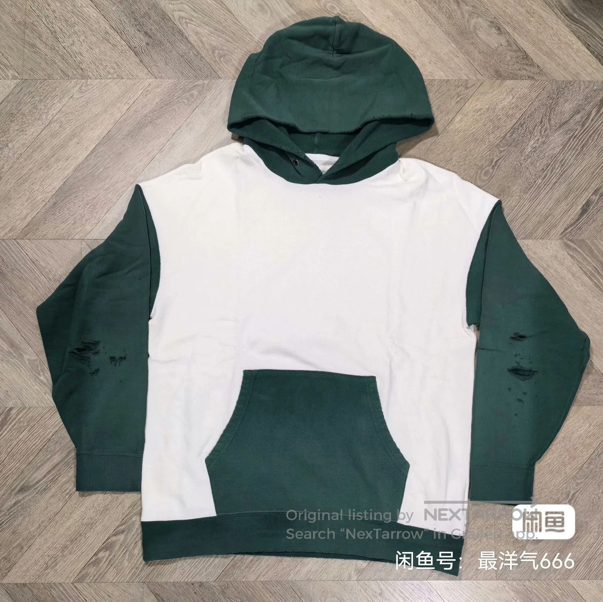 Visvim visvim jumbo hoodie with dye and distressing. Size US L / EU 52-54 / 3 - 1 Thumbnail