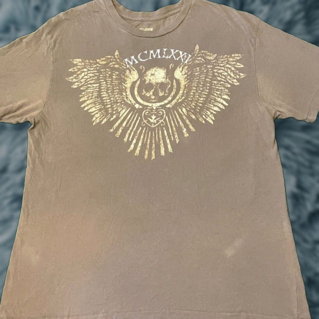 Cremieux VINTAGE Cremieux T-Shirt MMA Grunge Punk VTG Shirt L Brown Mens Size L Grunge Hip Hop Punk Y2K Size US L / EU 52-54 / 3 - 1 Thumbnail