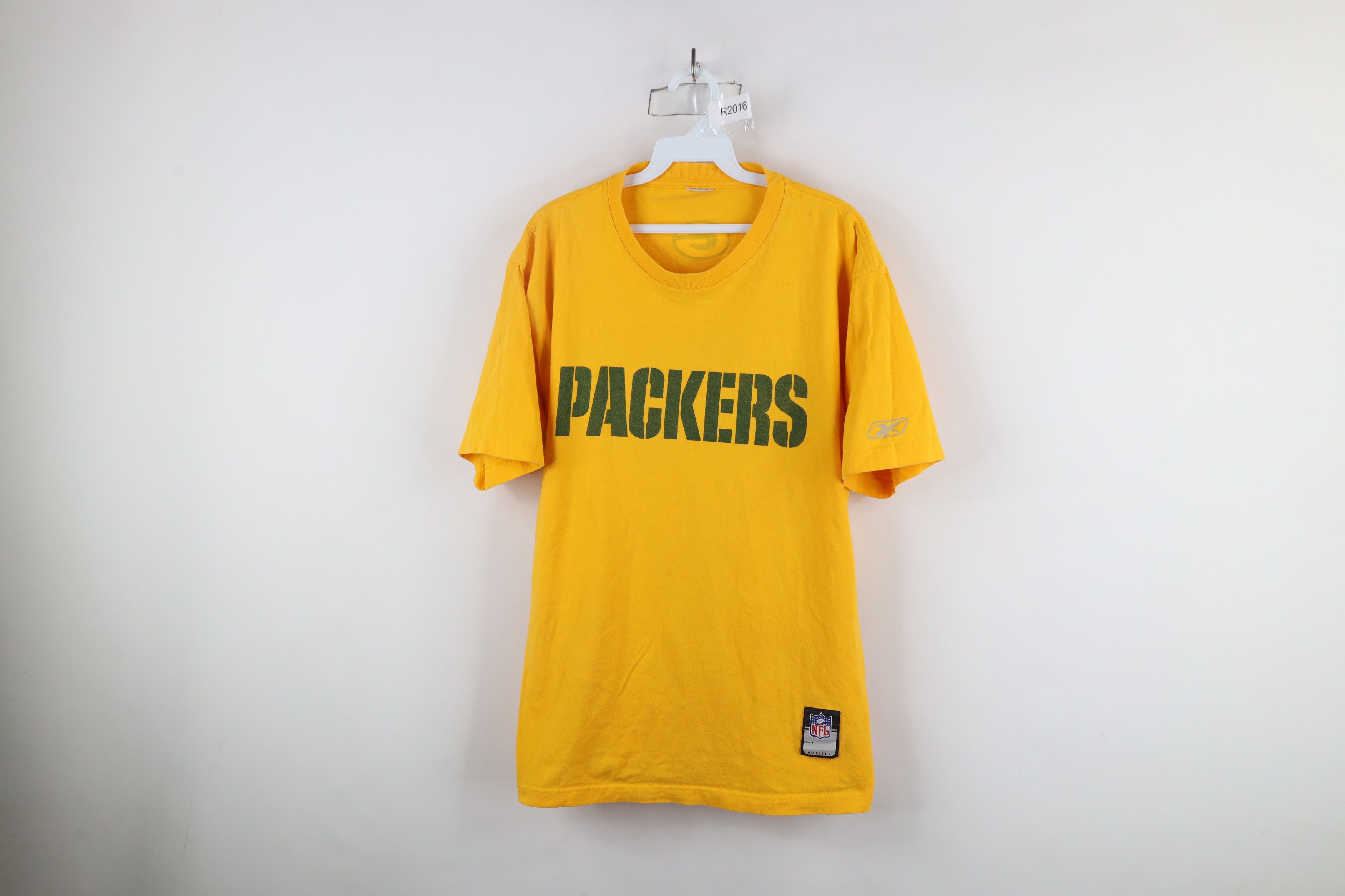 Reebok × Vintage Vintage Reebok Spell Out Green Bay Packers Football T-Shirt Size US L / EU 52-54 / 3 - 1 Thumbnail