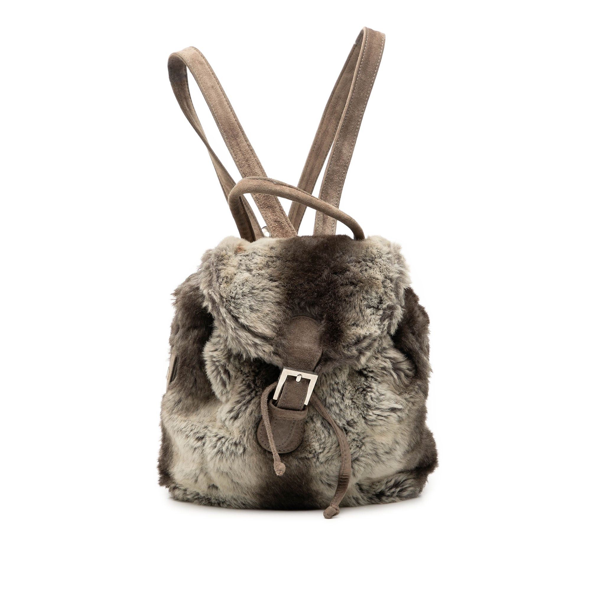 Fendi Mink Fur Tie Dye Print Backpack Size ONE SIZE - 1 Thumbnail
