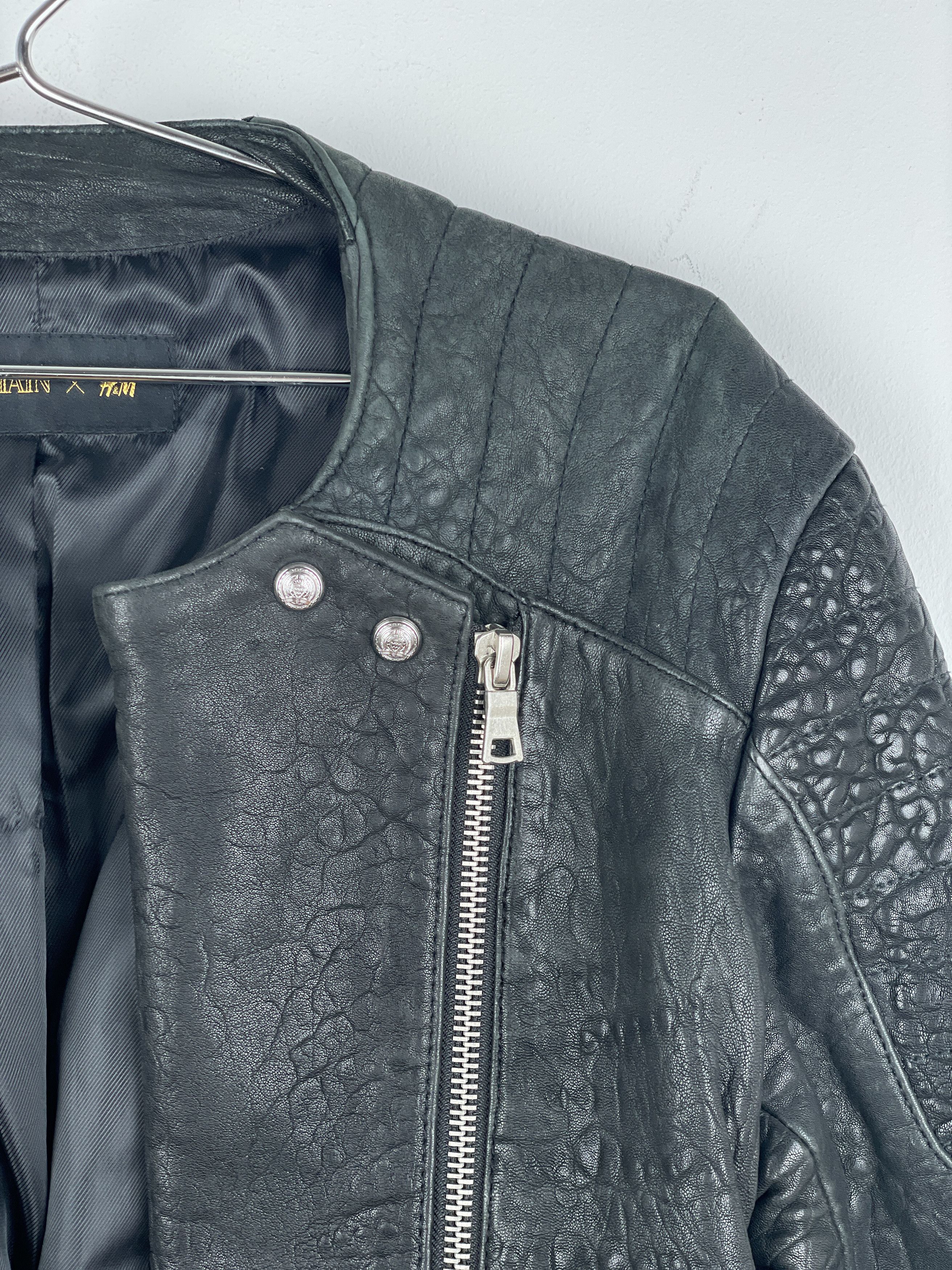 Balmain × H&M Balmain x H&M AW15 Double-Zipper Biker Leather Jacket Size US L / EU 52-54 / 3 - 6 Thumbnail