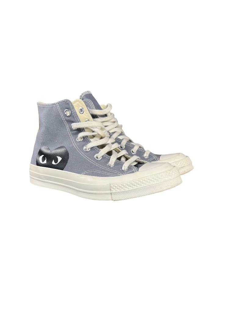 Comme des Garcons CDG PLAY x Converse Chuck Taylor High – Grey – Size 6 Size US 6 / EU 39 - 3 Thumbnail