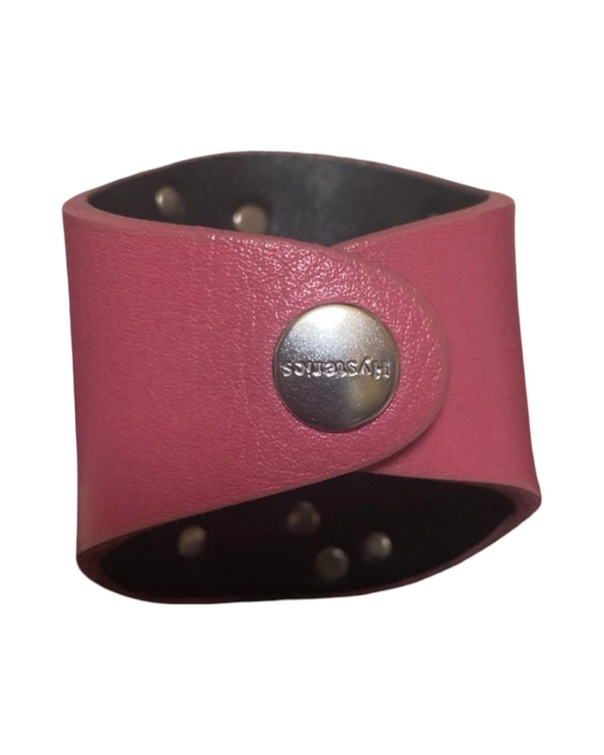 Hysteric Glamour Studded Punk Pink Leather Bracelet Size ONE SIZE - 3 Thumbnail