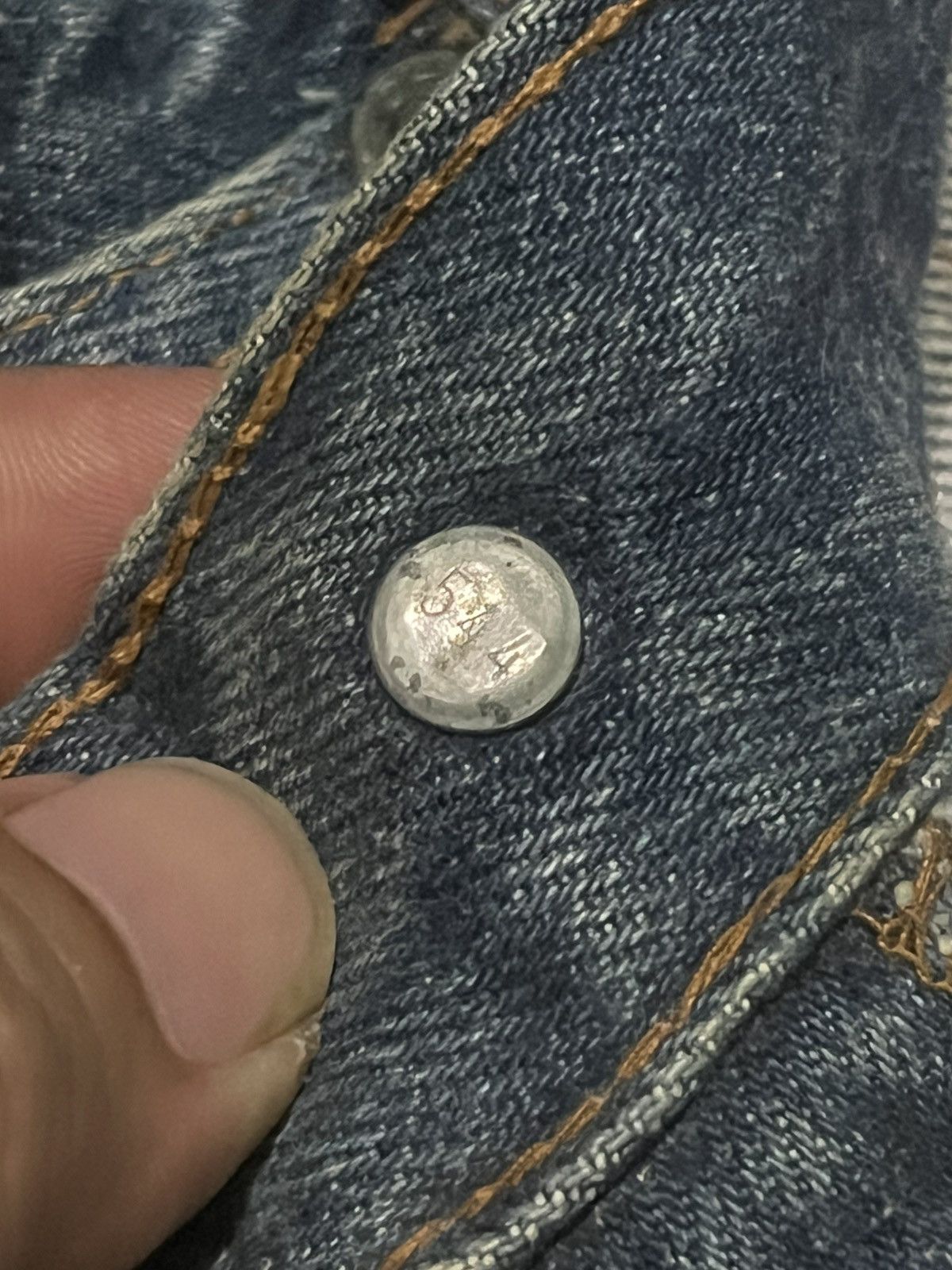 Levi's × Vintage Vintage 80s Levi’s 501 Grafitti Artistry Custom Made Jeans Size US 31 - 8 Thumbnail