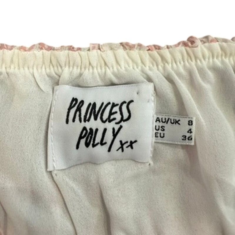 PRINCESS POLLY Princess Polly Ivy Hollow Mini Floral Dress, Size US 4 Size S / US 4 / IT 40 - 4 Thumbnail