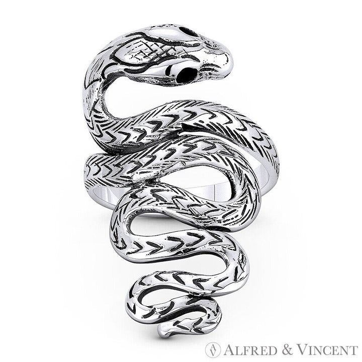 Other Snake Spirit Animal Serpentine Charm Boho Ring Size 9 Size ONE SIZE - 1 Preview