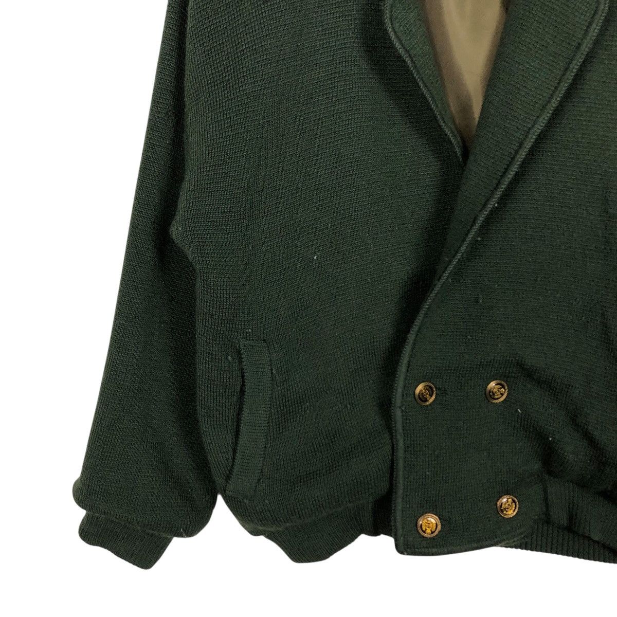 Japanese Brand Vintage GranSignore Double-Breasted Knit Bomber Jacket Size US M / EU 48-50 / 2 - 5 Thumbnail