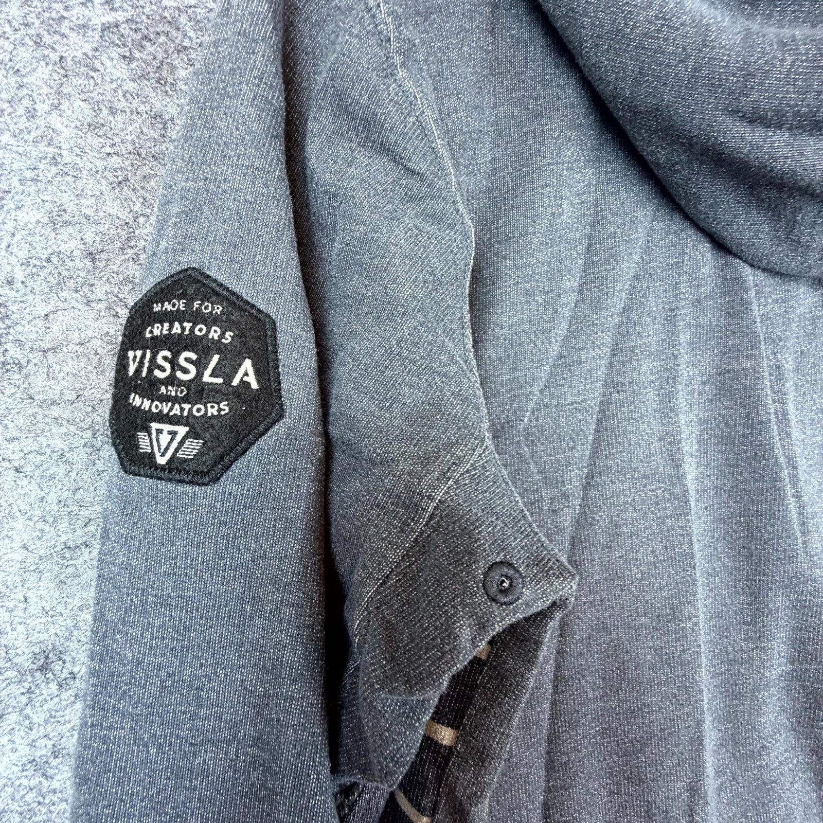 Vissla Vissla and Innovators Hoodie Mens Medium Gray Skate Surfwear Size US M / EU 48-50 / 2 - 6 Thumbnail