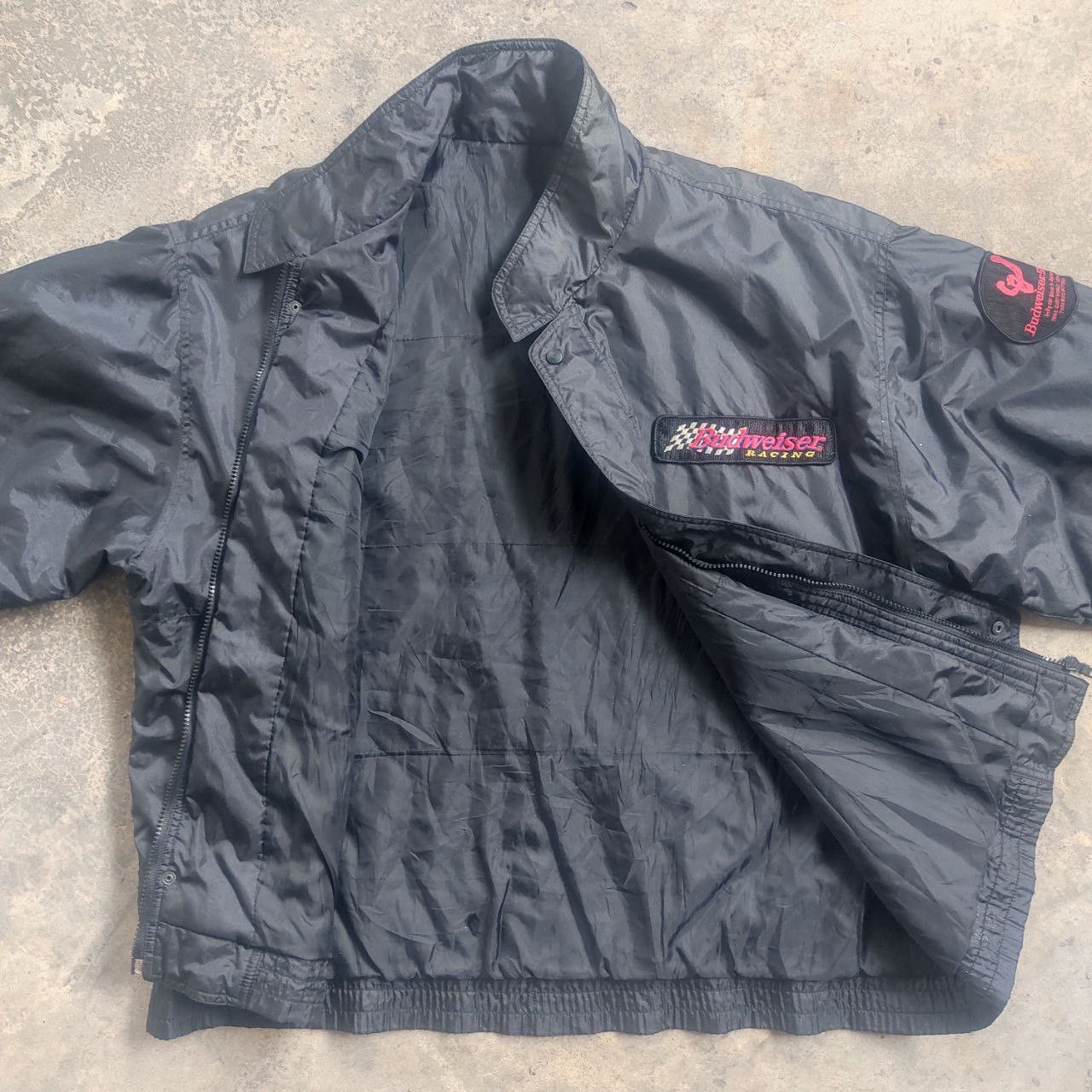 Budweiser × Vintage Vintage 1998 Budweiser Racing Bomber Jacket Size US XL / EU 56 / 4 - 4 Thumbnail
