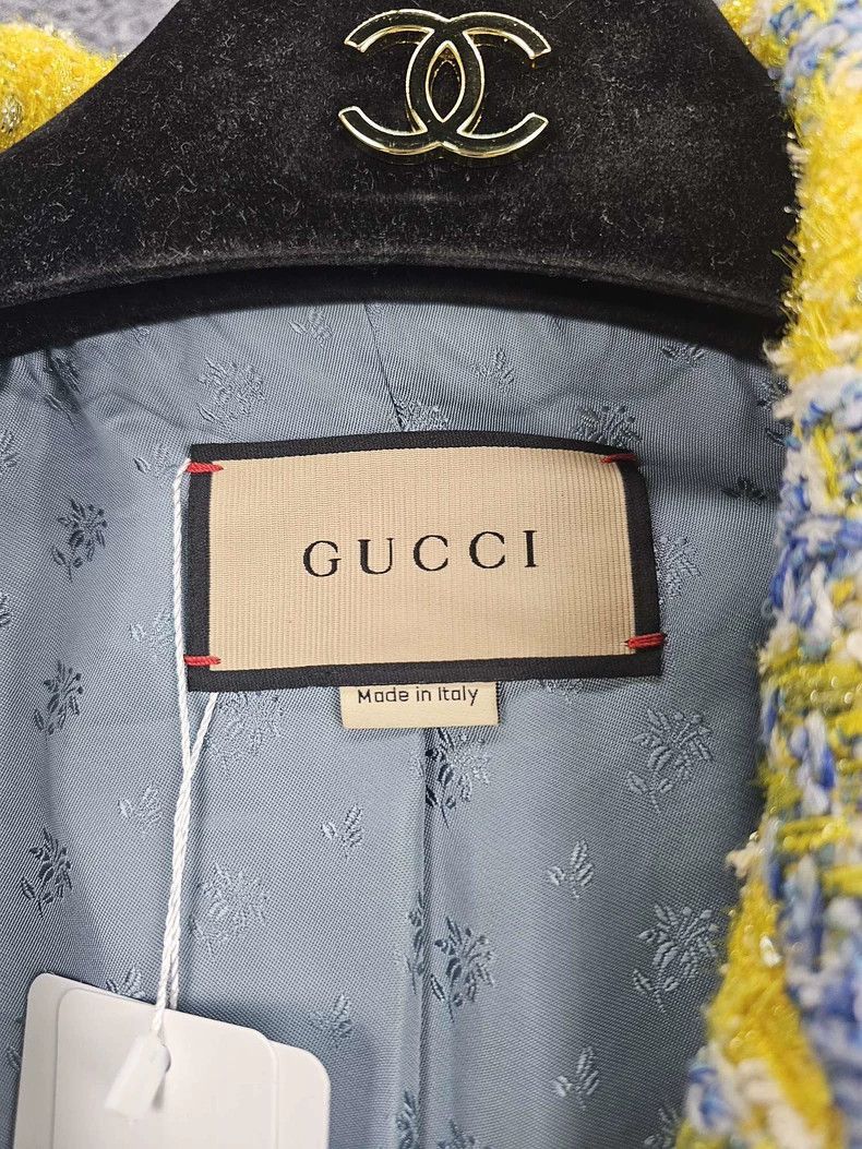 Gucci Short Checkered Coat by Gucci-2506 Size US M / EU 48-50 / 2 - 7 Thumbnail