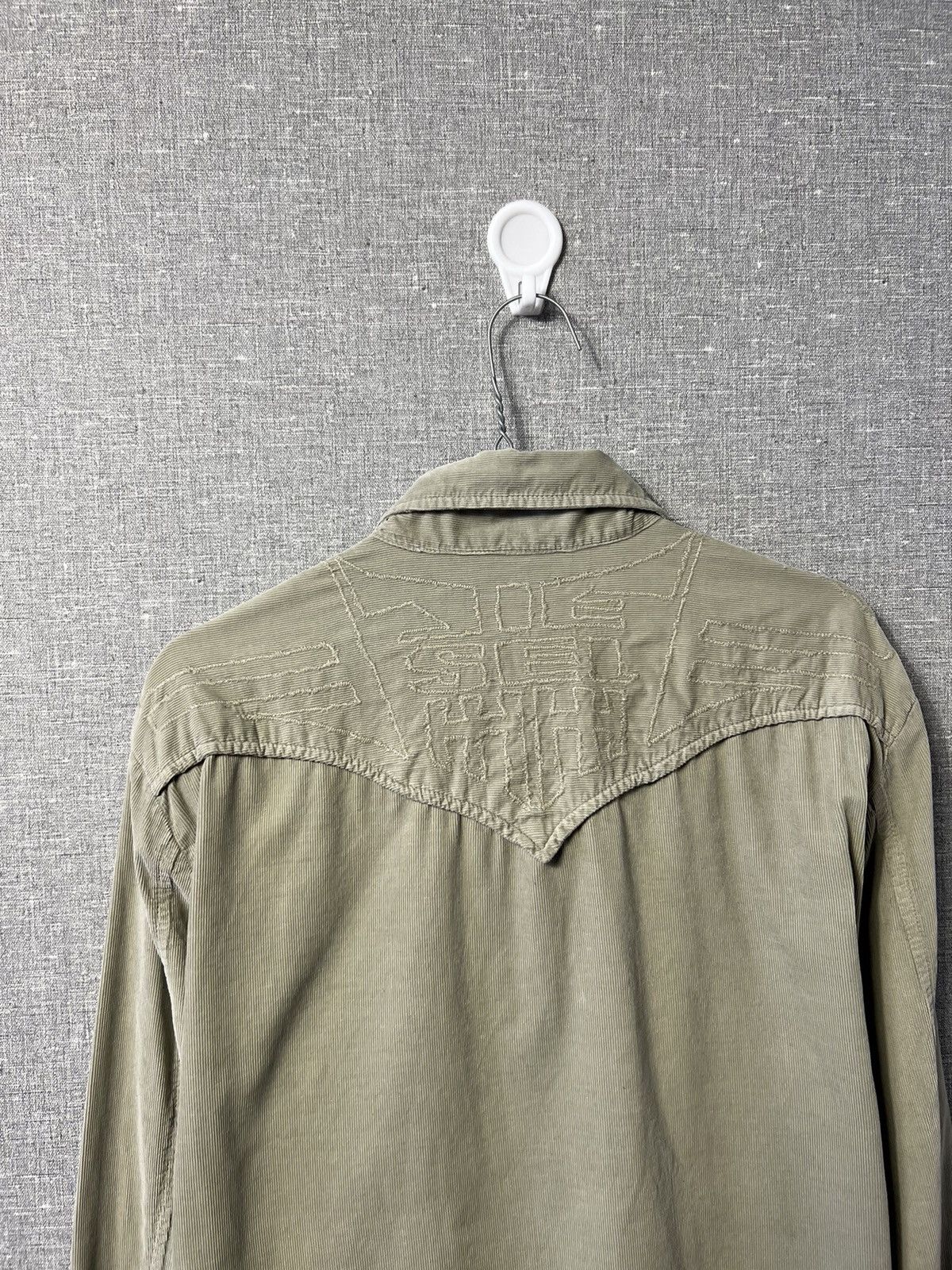 Diesel Vintage Diesel Corduroy Button Up Long Sleeve Shirt Big Logo Size US XL / EU 56 / 4 - 12 Thumbnail