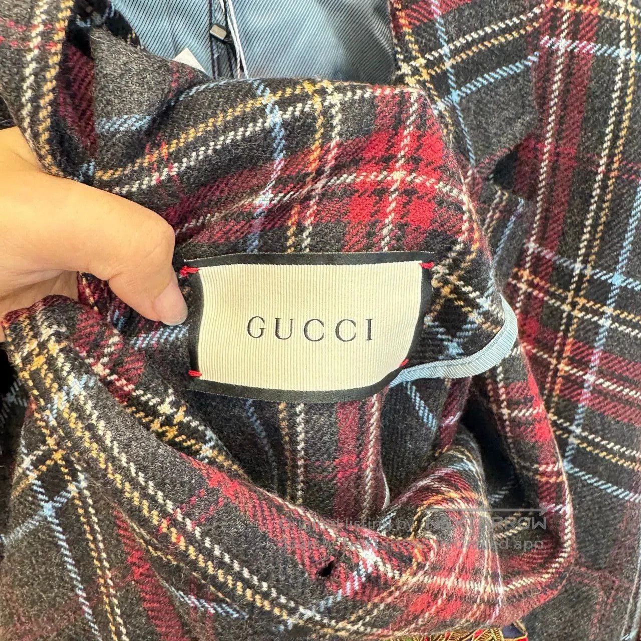 Gucci gucci plaid cashmere coat with tags. Size XL / US 12-14 / IT 48-50 - 3 Thumbnail