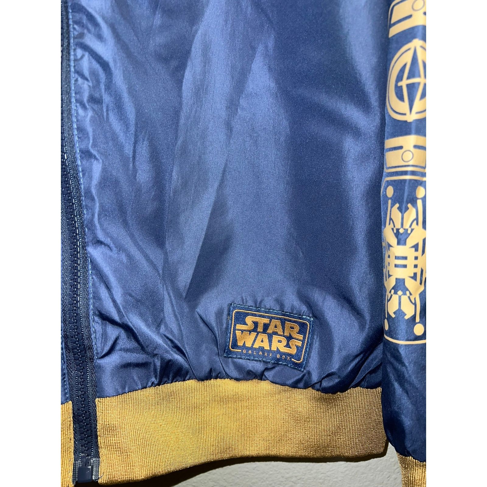 Vintage Star Wars Galaxy Jacket Sabacc League Bomber Blue Tan Size S Size US S / EU 44-46 / 1 - 4 Thumbnail