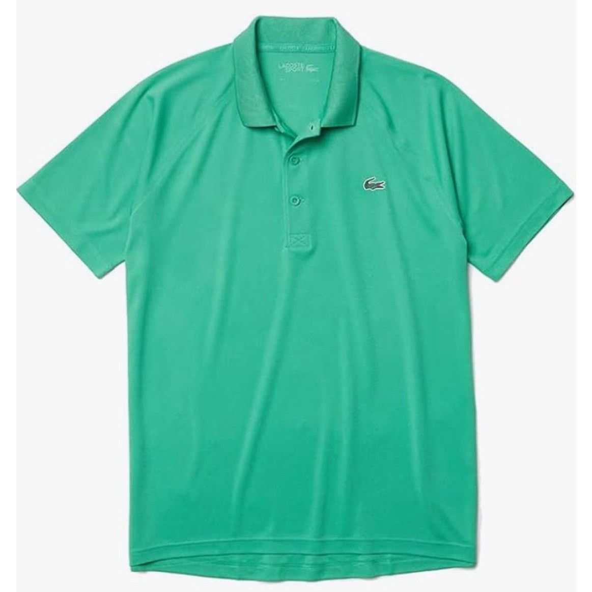 Lacoste Lacoste Mens Ultra Dry Raglan Sleeve Polo Sport Green 2XL Size US XL / EU 56 / 4 - 1 Thumbnail