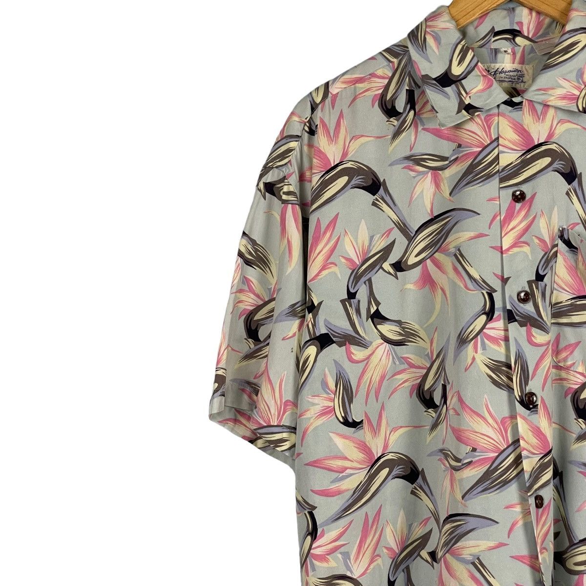 Vintage Vintage Hawaiian Aloha Tropical Floral Shirt Size US L / EU 52-54 / 3 - 2 Thumbnail