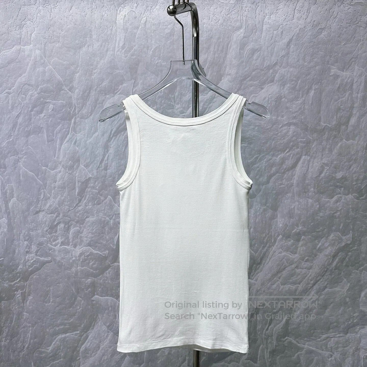 Prada prada white tank top with logo. Size S / US 4 / IT 40 - 4 Thumbnail