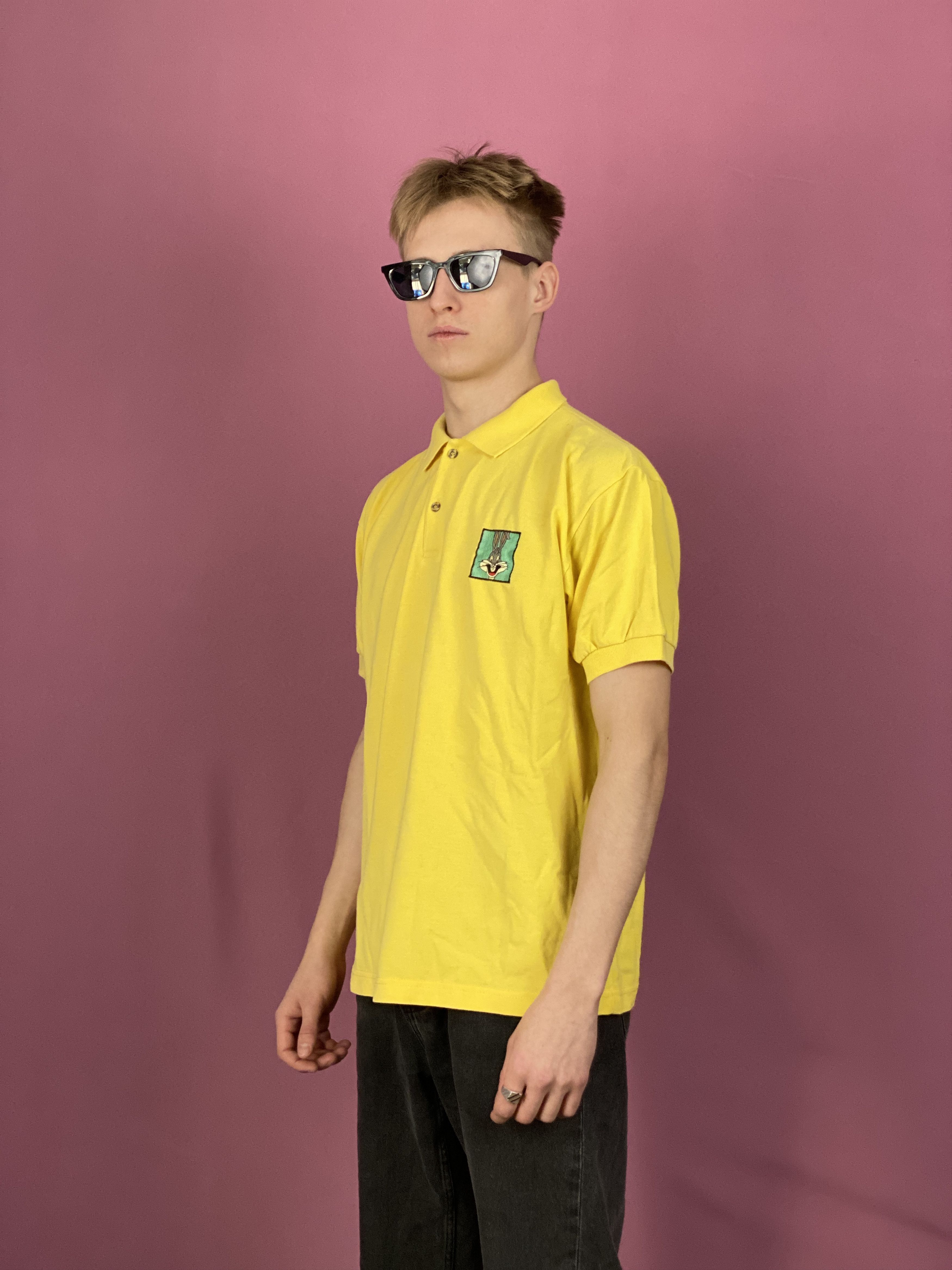 Cartoon Network × Vintage × Warner Bros 1995 Warner Bros Vintage Men's Polo Shirt - M Size US M / EU 48-50 / 2 - 2 Thumbnail