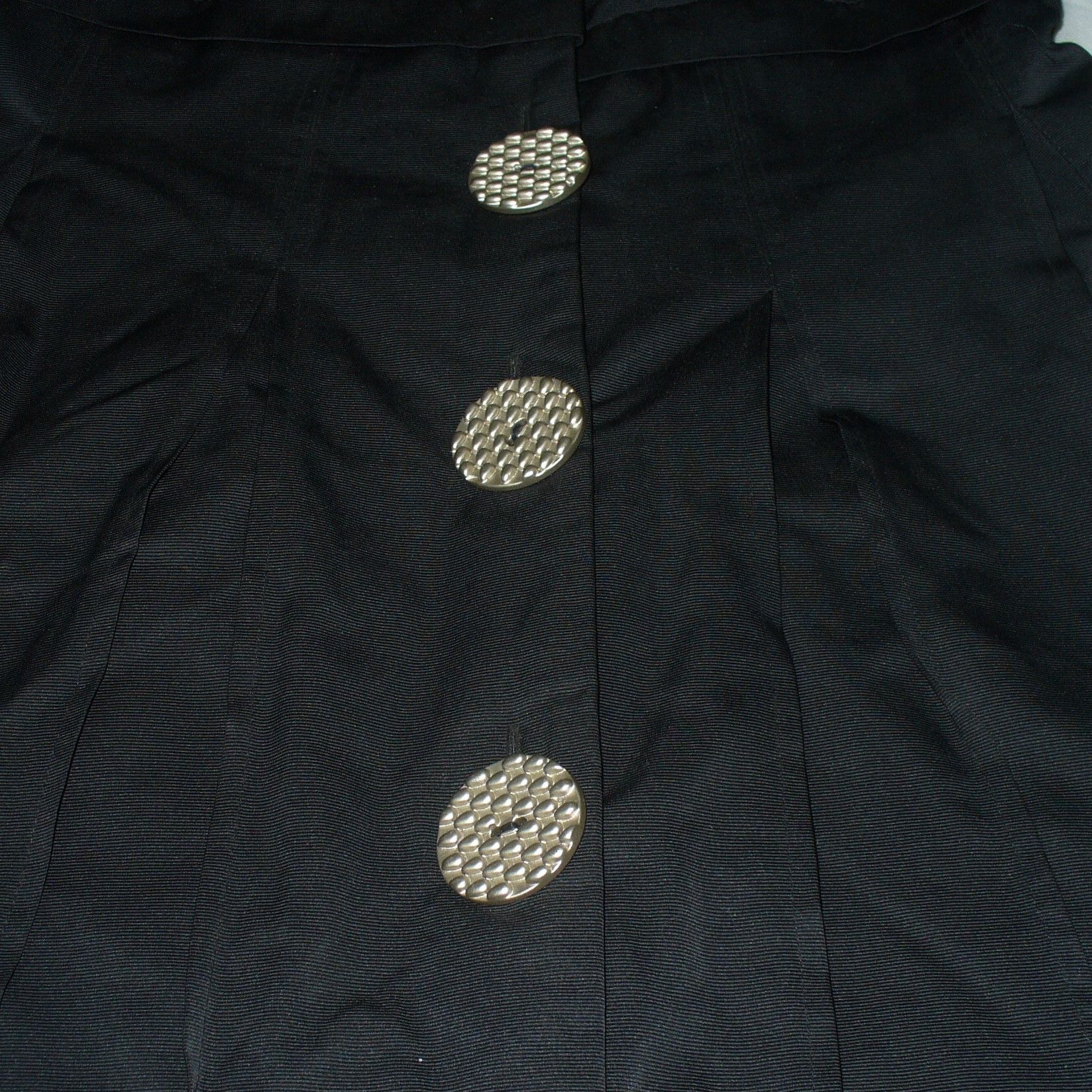 Other Vintage huge Peter Pan collar black padded dress coat Size M / US 6-8 / IT 42-44 - 3 Thumbnail