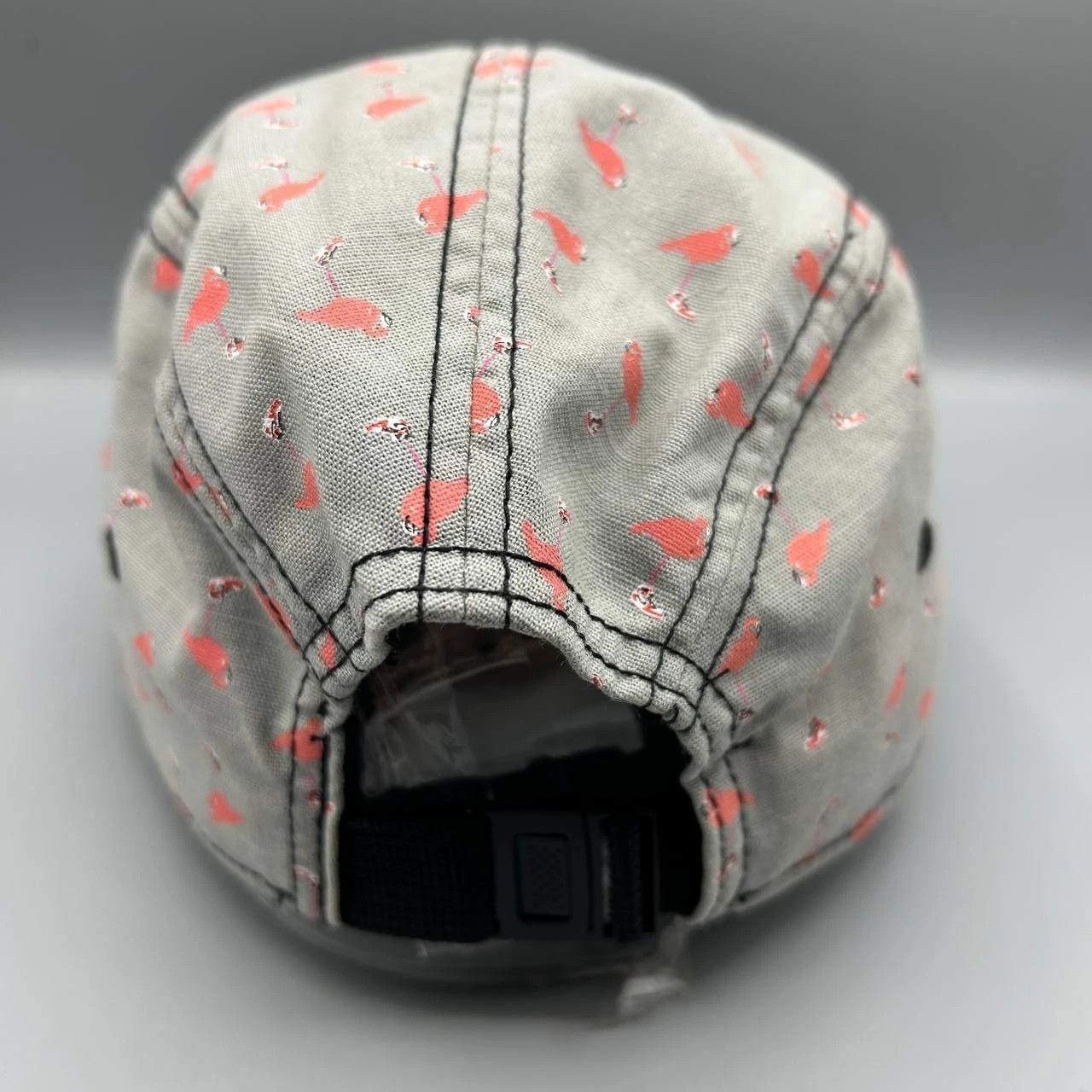Jordan Brand Air Jordan 5 Panel Hat Men Gray Black Flamingo Strap Back Size ONE SIZE - 5 Thumbnail