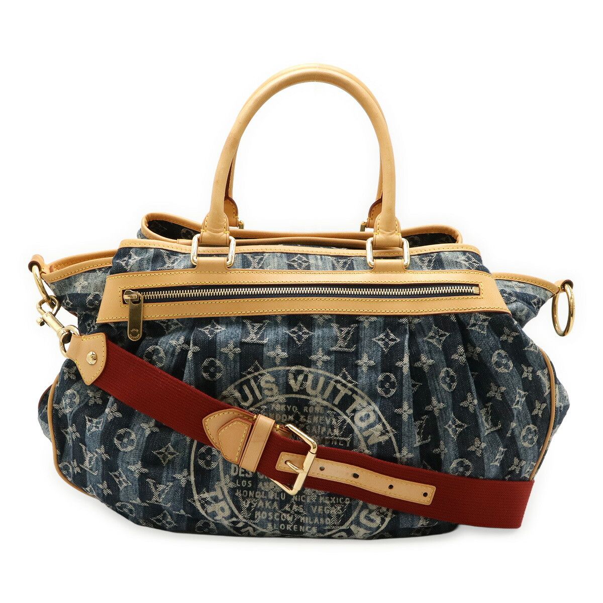 Louis Vuitton Louis Vuitton Cabas Rayé GM Monogram 2way Bag Denim Shoulder Bag M95336 DUTY FREE for USA