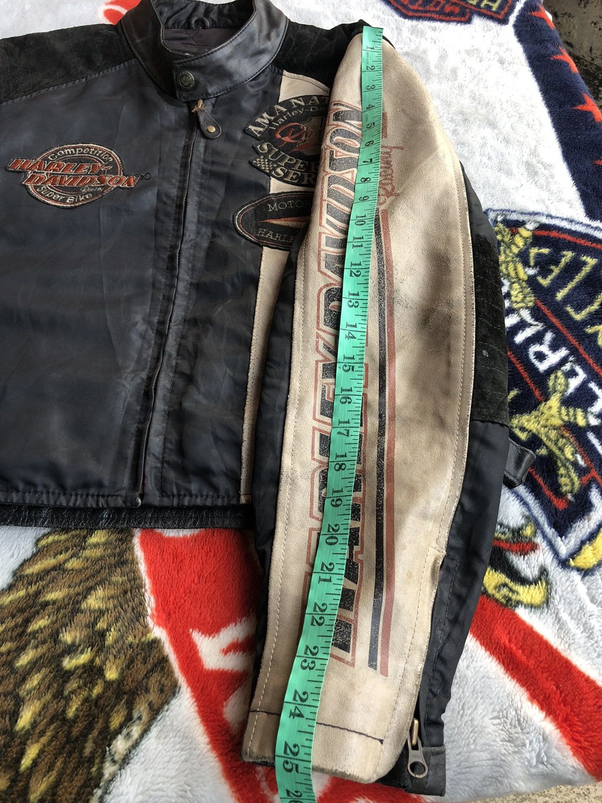 Harley Davidson Vintage Harley-Davidson Superbike Rider Leather Jacket Size US M / EU 48-50 / 2 - 20 Thumbnail